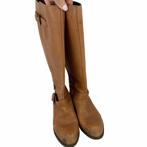 Sam Edelman Tan Camel Knee High Riding Equestrian Boots 7.5 - Picture 5 of 6